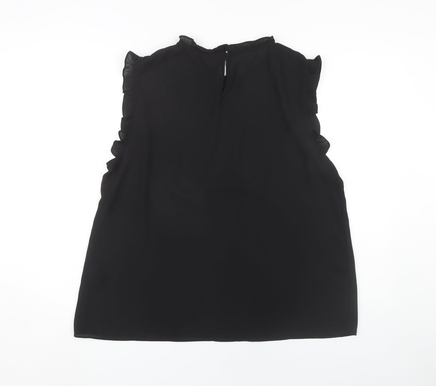 New Look Women's Black Sleeveless Blouse Size 16