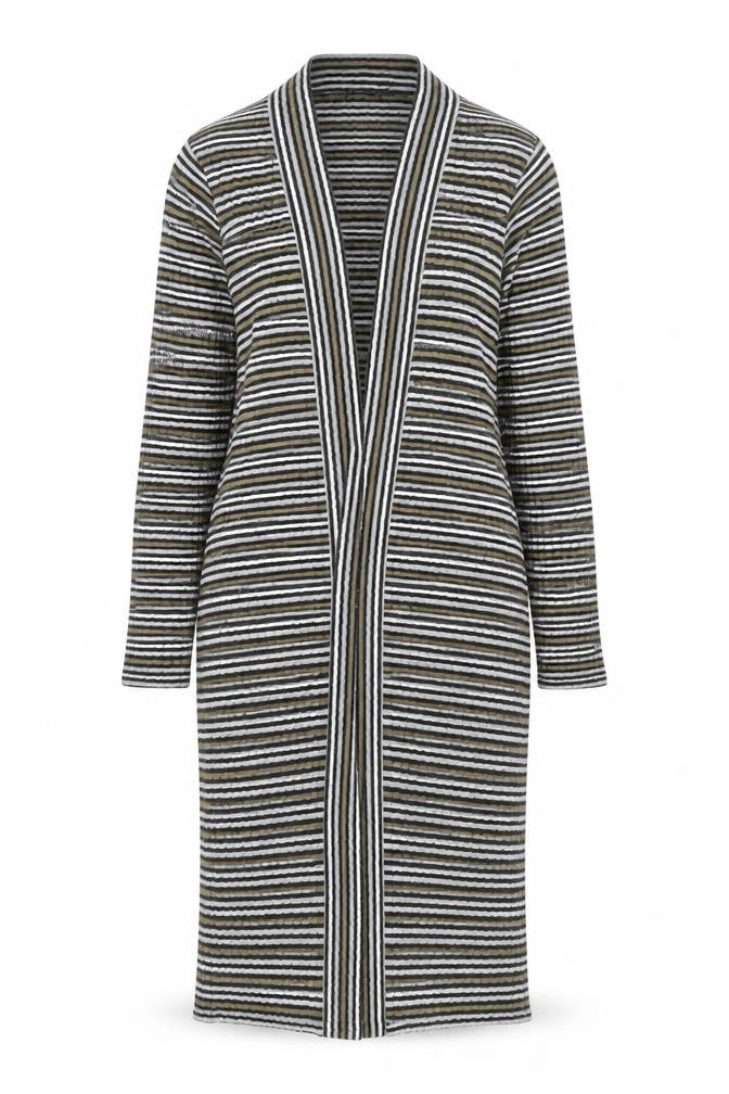 Front view of Bonmarché Women's Multicoloured Open Front Cardigan L
