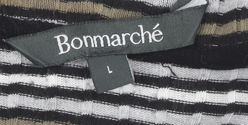 Bonmarché Women's Multicoloured Open Front Cardigan L