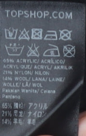 Topshop Women's Black Pullover Jumper Size 8