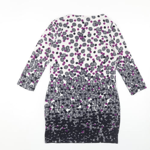 Marks and Spencer Women's Black Floral Dress UK 8