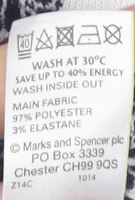 Marks and Spencer Women's Black Floral Dress UK 8