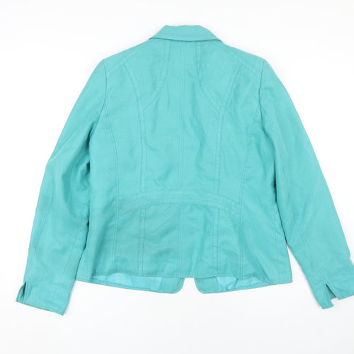 KSTN Women's Blue Blazer Size 18 with Zipped Pockets