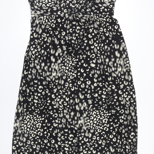 Marks and Spencer Women's Black V-Neck Midi Dress