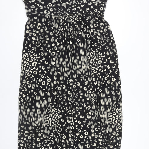 Marks and Spencer Women's Black V-Neck Midi Dress
