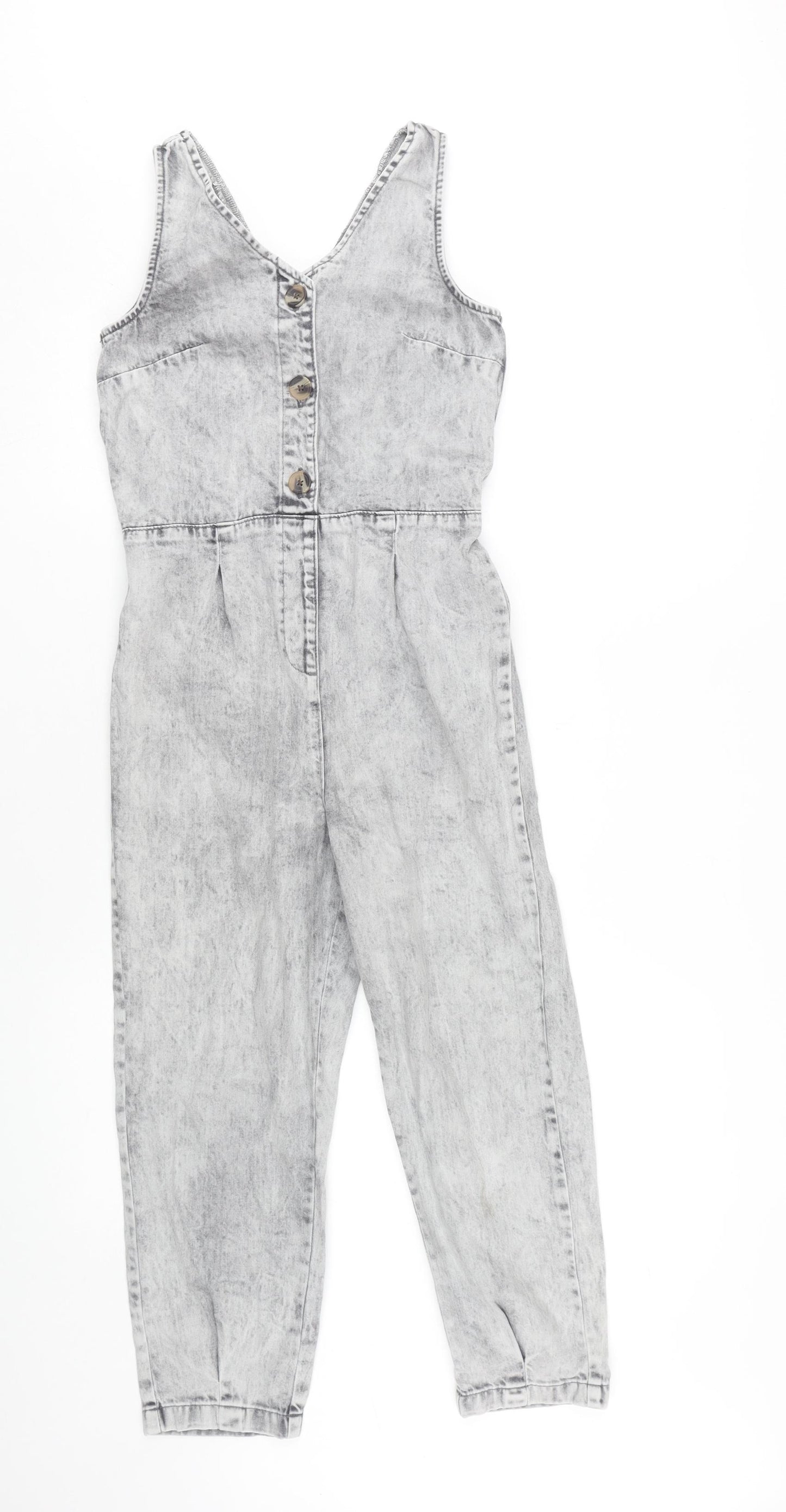 Next Grey Denim Jumpsuit for Girls Age 11 - Stylish & Casual