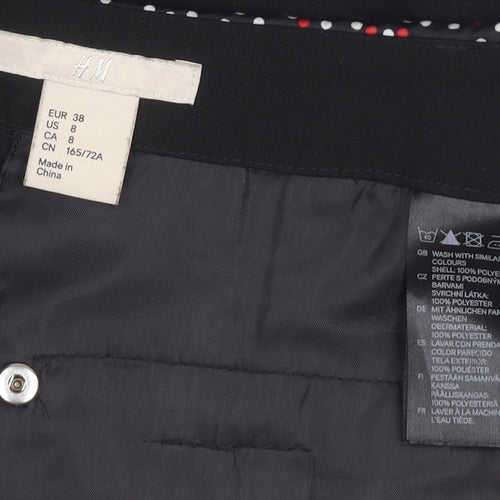 H&M Women's Black Straight Skirt, Size 10