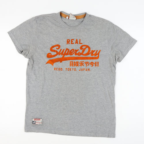 Superdry Men's Grey Graphic Print T-Shirt M