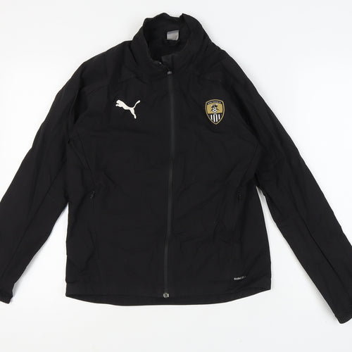 Puma Boys Black Track Jacket Size 14