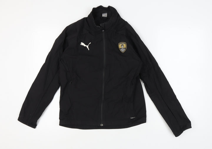 Puma Boys Black Track Jacket Size 14
