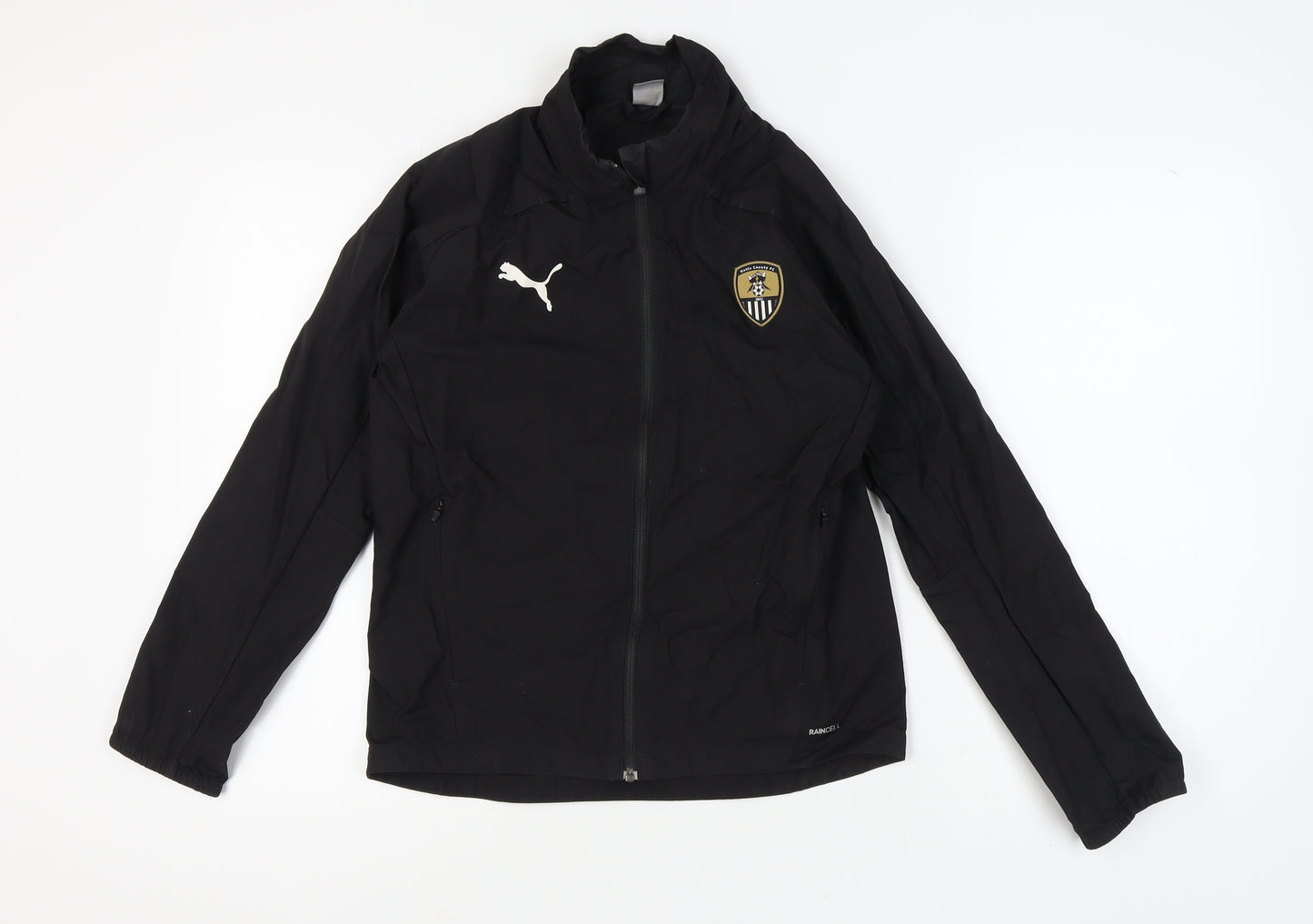 Puma Boys Black Track Jacket Size 14