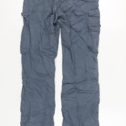 Bershka Women's Grey Cargo Trousers, Size 4, New