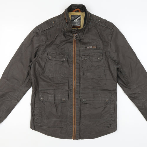F.F.P. Men's Brown Military Style Jacket S
