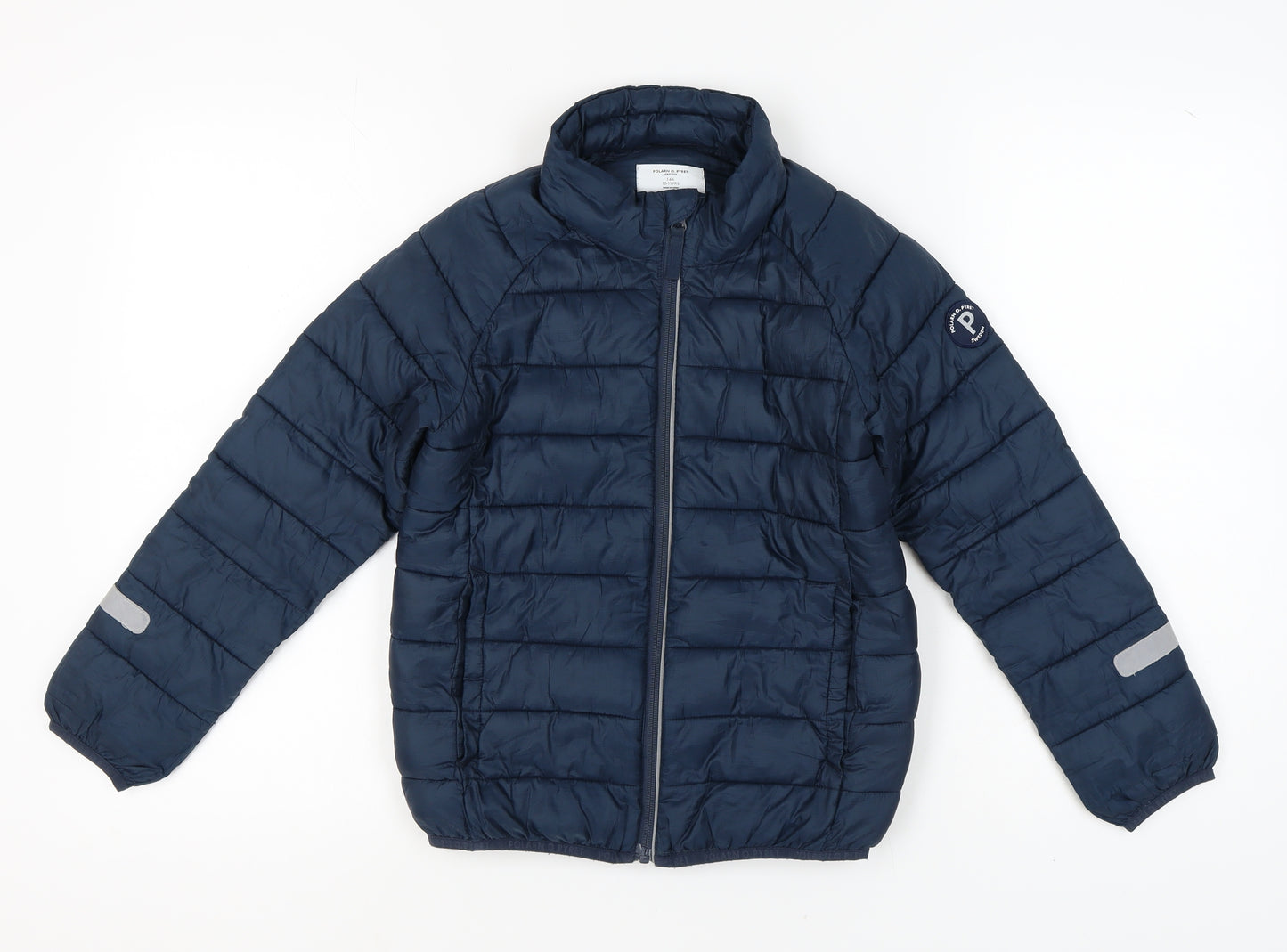 Polarn O. Pyret Boys Blue Puffer Jacket 11 Years Winter Coat