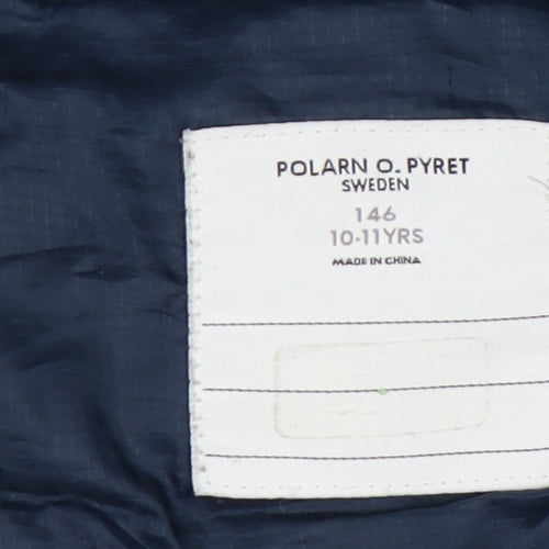 Polarn O. Pyret Boys Blue Puffer Jacket 11 Years Winter Coat