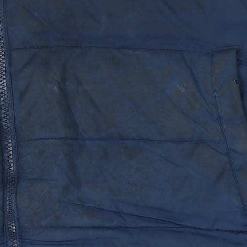 GAP Men's Blue Puffer Waistcoat S Casual