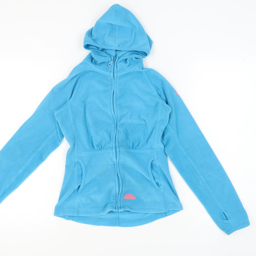 Trespass Women's Blue Hooded Fleece Jacket XS
