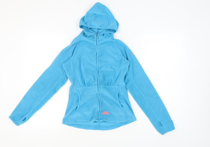 Trespass Women's Blue Hooded Fleece Jacket XS