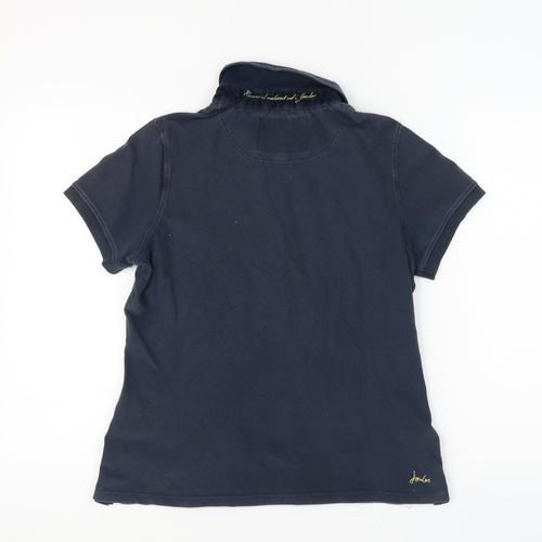 Joules Women's Blue Polo Shirt Size 16