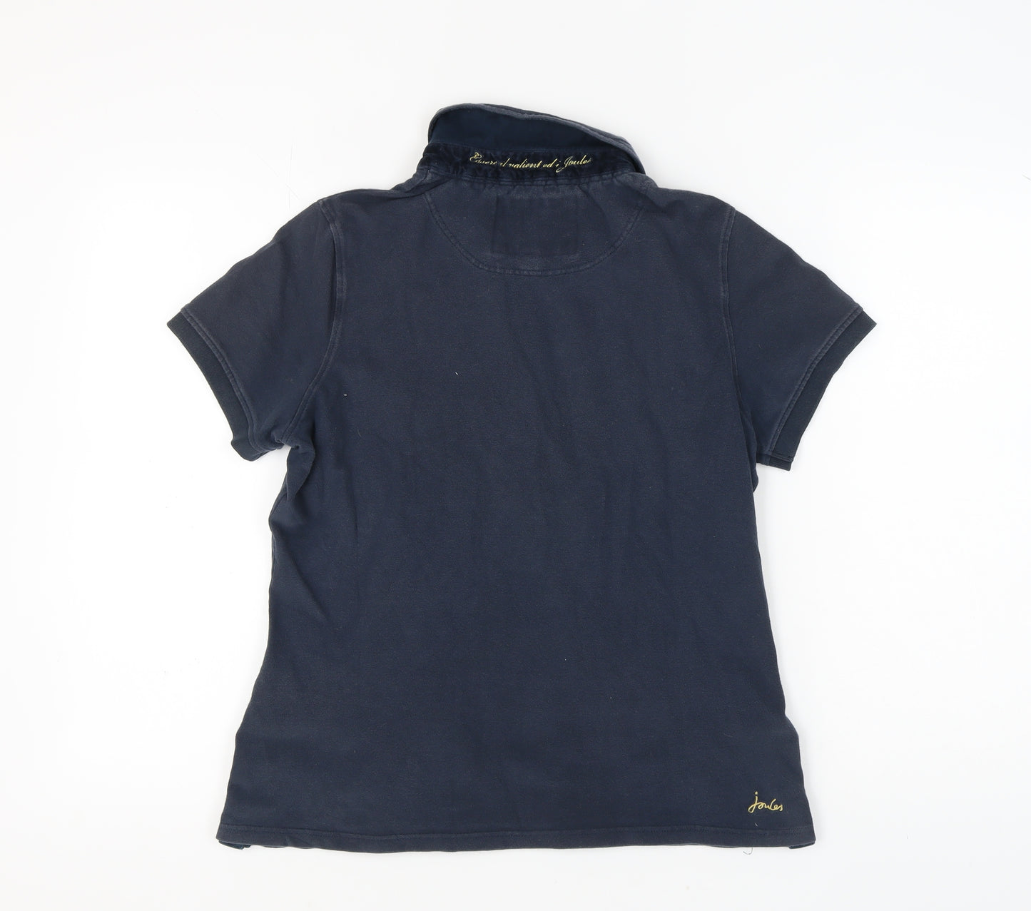 Joules Women's Blue Polo Shirt Size 16