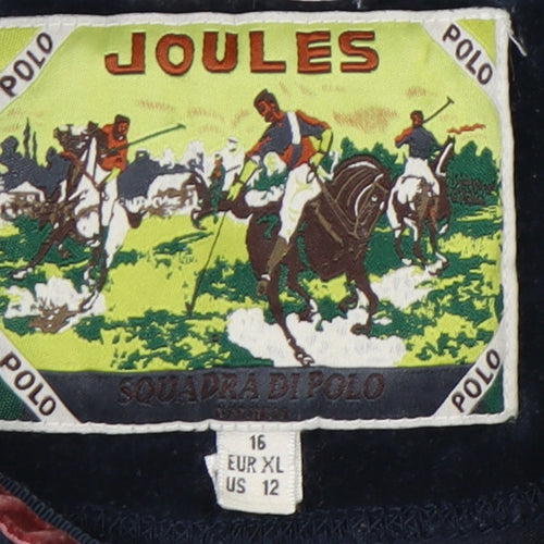 Joules Women's Blue Polo Shirt Size 16