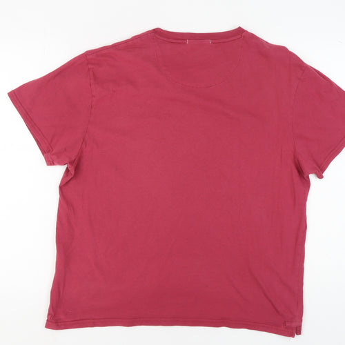 DKNY Unisex Red 2XL Basic T-Shirt Casual Wear