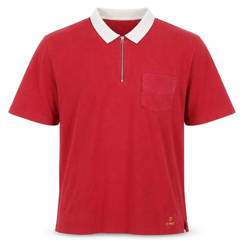 Farah Men's Red Polo Shirt L Cotton Short Sleeve