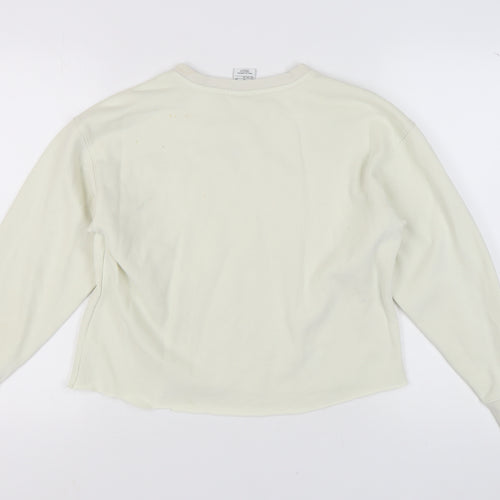 Nike Girls Ivory XL Pullover Sweatshirt Long Sleeve Casual