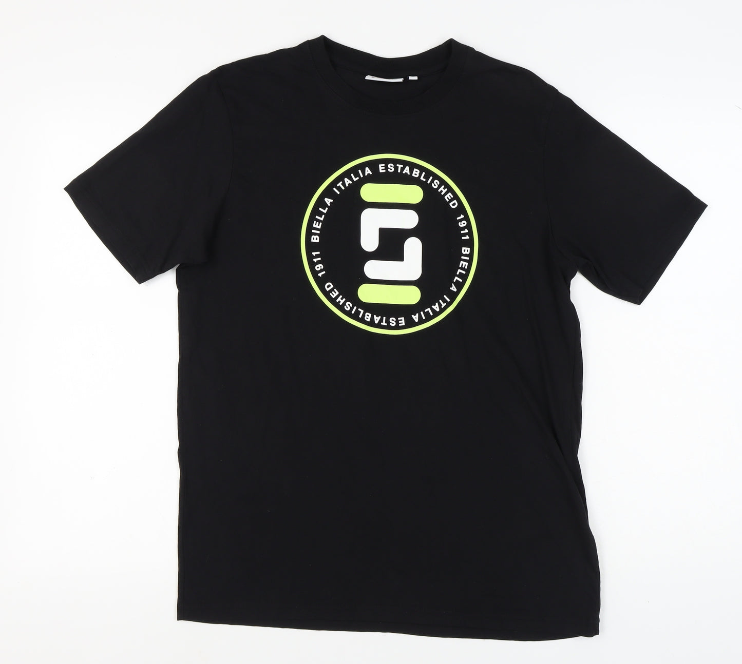 Fila Men's Black Graphic Print T-Shirt Medium