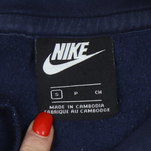 Nike Men's Blue Pullover Hoodie Size S