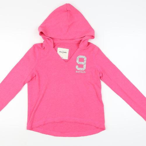 Abercrombie Girls Pink Pullover Hoodie XL