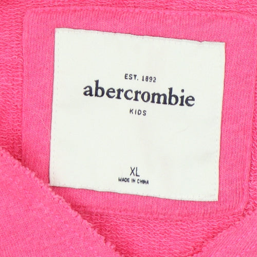Abercrombie Girls Pink Pullover Hoodie XL