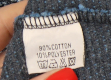 Weird Fish Men's Blue 1/4 Zip Sweatshirt L