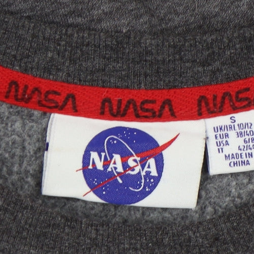 NASA Grey Unisex Sweatshirt, Small, Graphic Logo, New