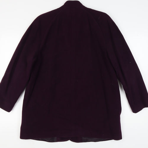 Eastex Women's Purple Wool Mid-Length Coat Size 16