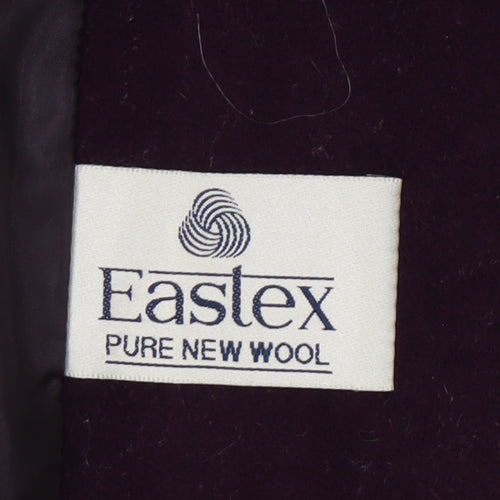 Eastex Women's Purple Wool Mid-Length Coat Size 16