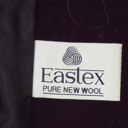 Eastex Women's Purple Wool Mid-Length Coat Size 16