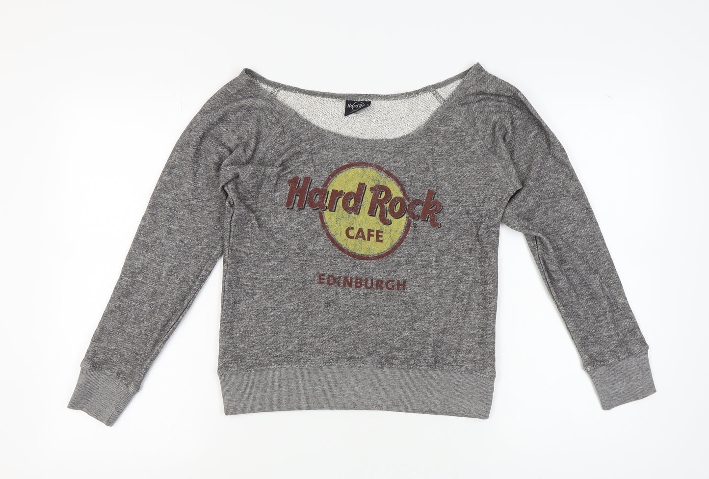 Hard Rock Cafe Women's Grey Logo Sweatshirt, Size S