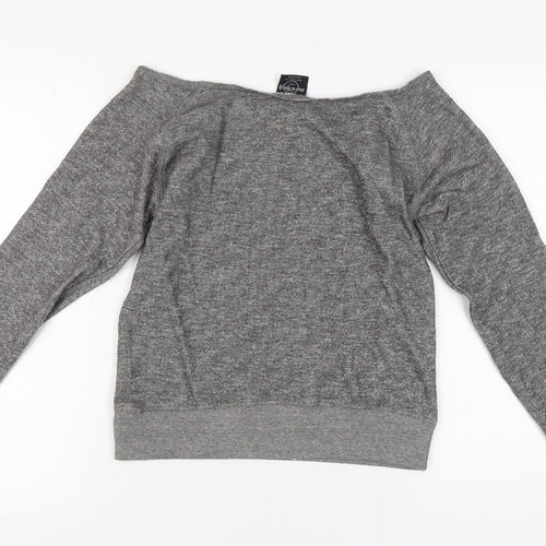 Hard Rock Cafe Women's Grey Logo Sweatshirt, Size S