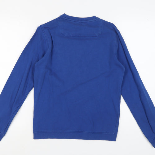 Jack & Jones Men's Blue Crew Neck Logo Sweatshirt Size S