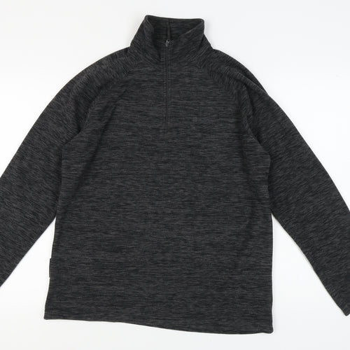 Mountain Warehouse Men's Black 1/4 Zip Sweatshirt M