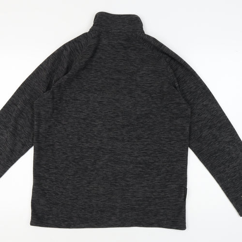 Mountain Warehouse Men's Black 1/4 Zip Sweatshirt M