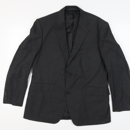 Dehavilland Men's Grey Blazer, Short Fit, Chest Size 42S