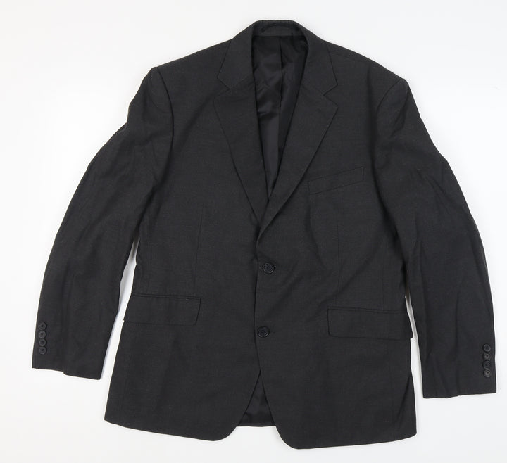 Dehavilland Men's Grey Blazer, Short Fit, Chest Size 42S