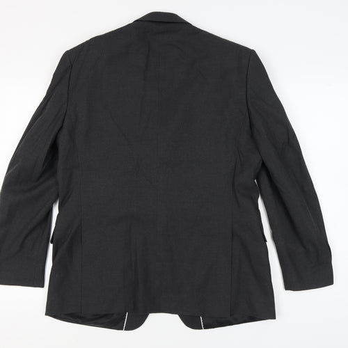 Dehavilland Men's Grey Blazer, Short Fit, Chest Size 42S