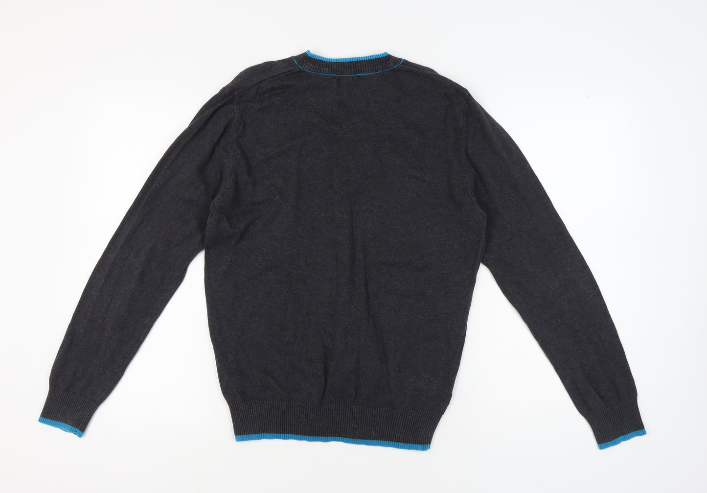 Voi Jeans Men's Black Henley Jumper M