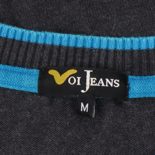 Voi Jeans Men's Black Henley Jumper M