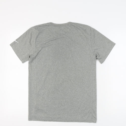 Nike Men’s Grey Graphic Print T-Shirt - Size S