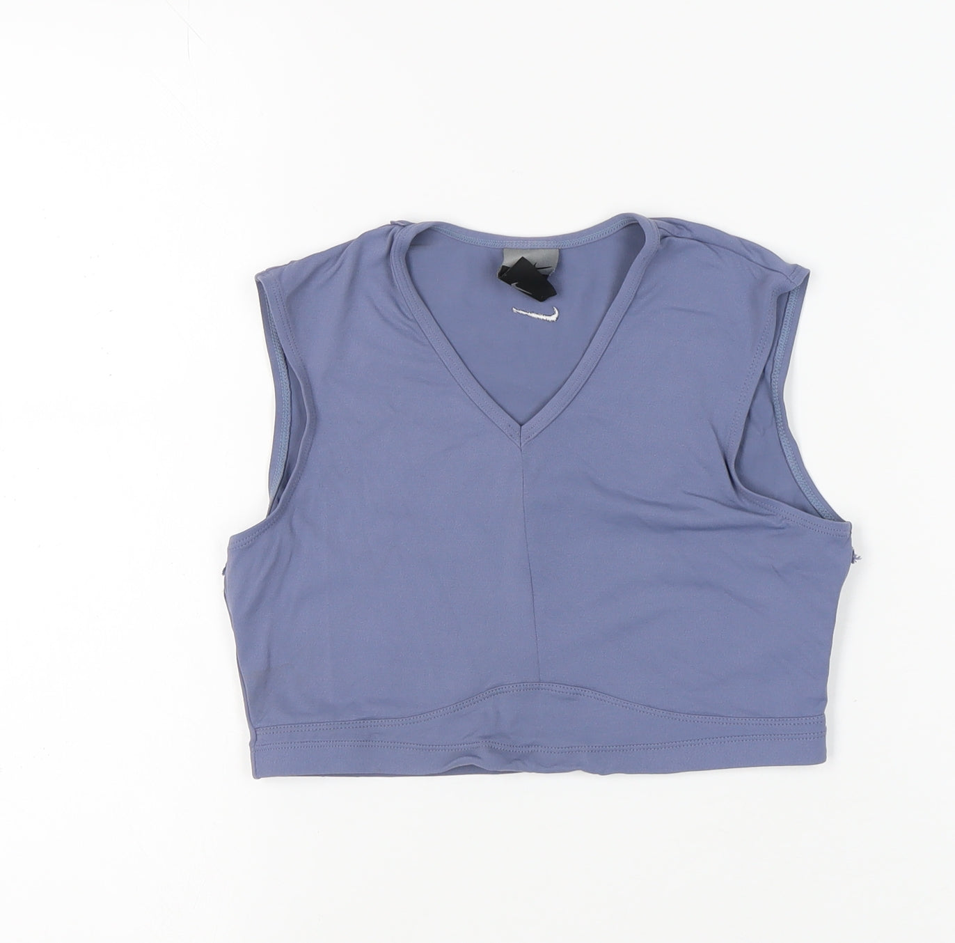 Nike Women's Blue Sleeveless Athletic Crop Top