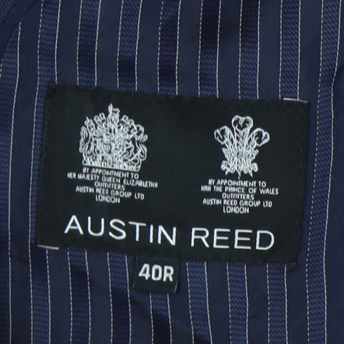 Austin Reed Men's Blue Blazer, Size 40R, Mohair Blend